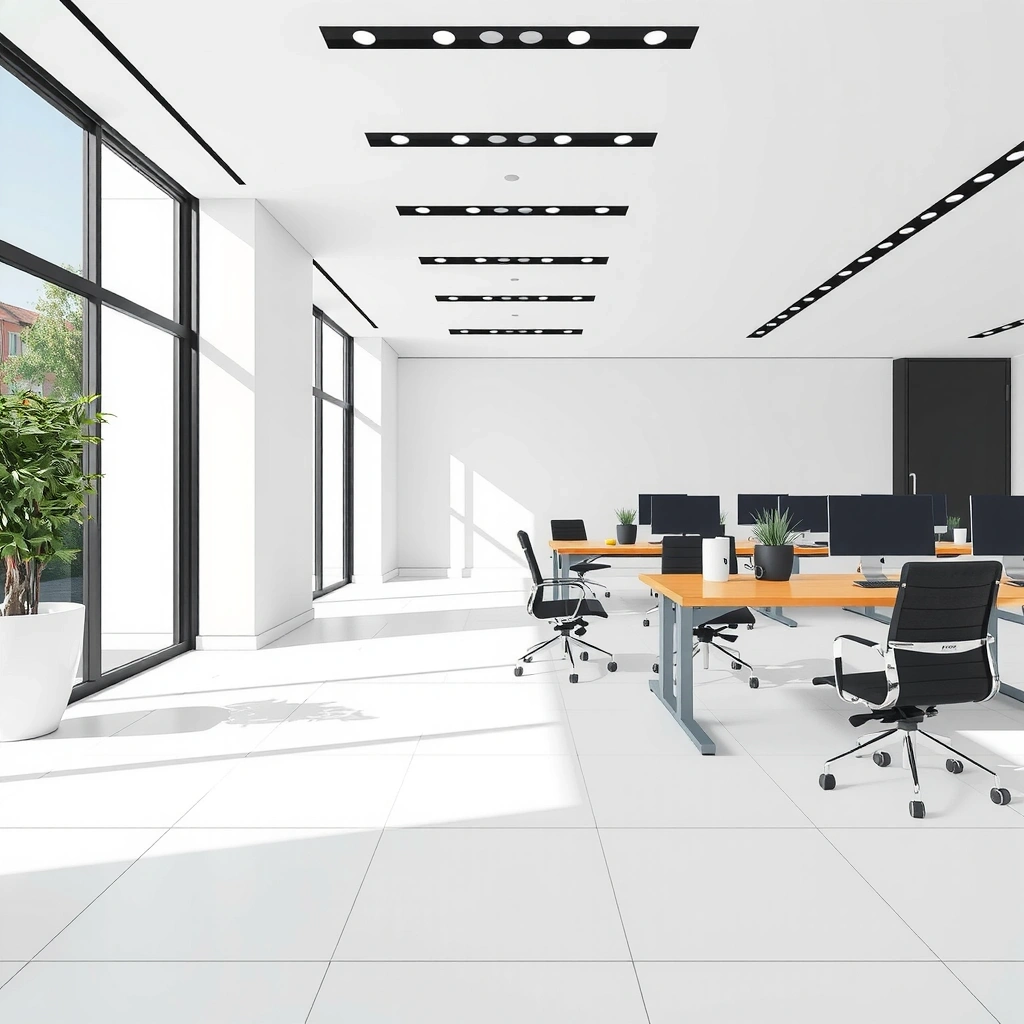 Clean modern London office interior after Shinewave cleaning