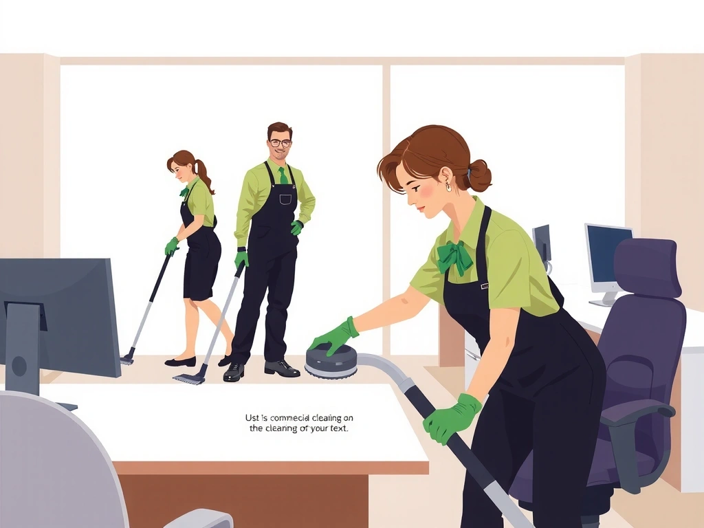 Commercial office cleaning service