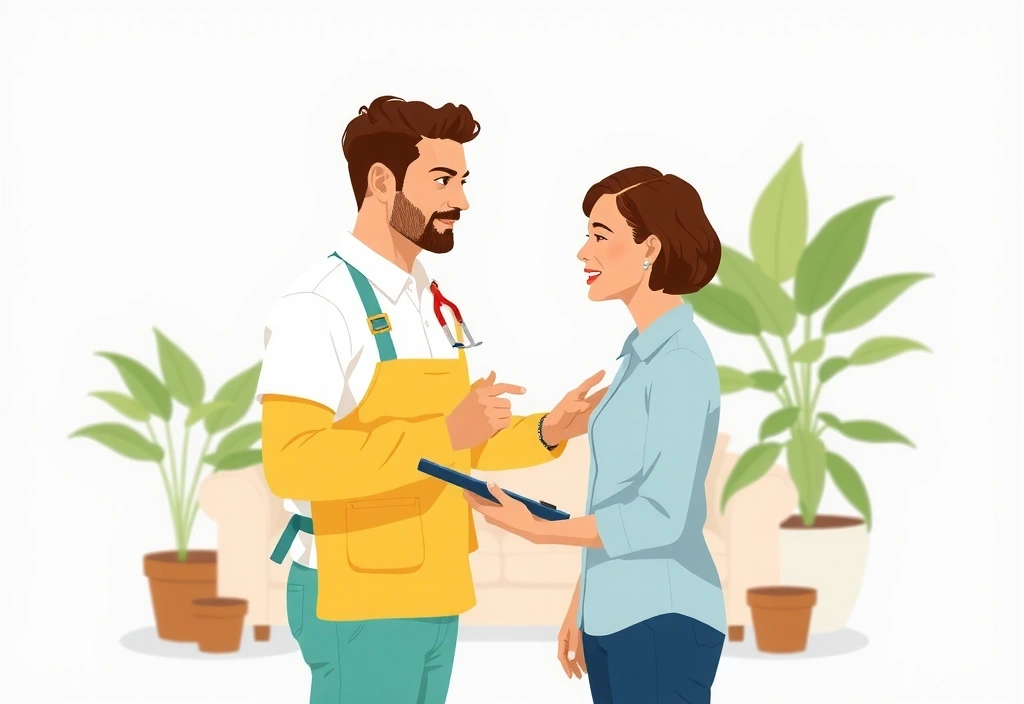 Initial consultation for cleaning service