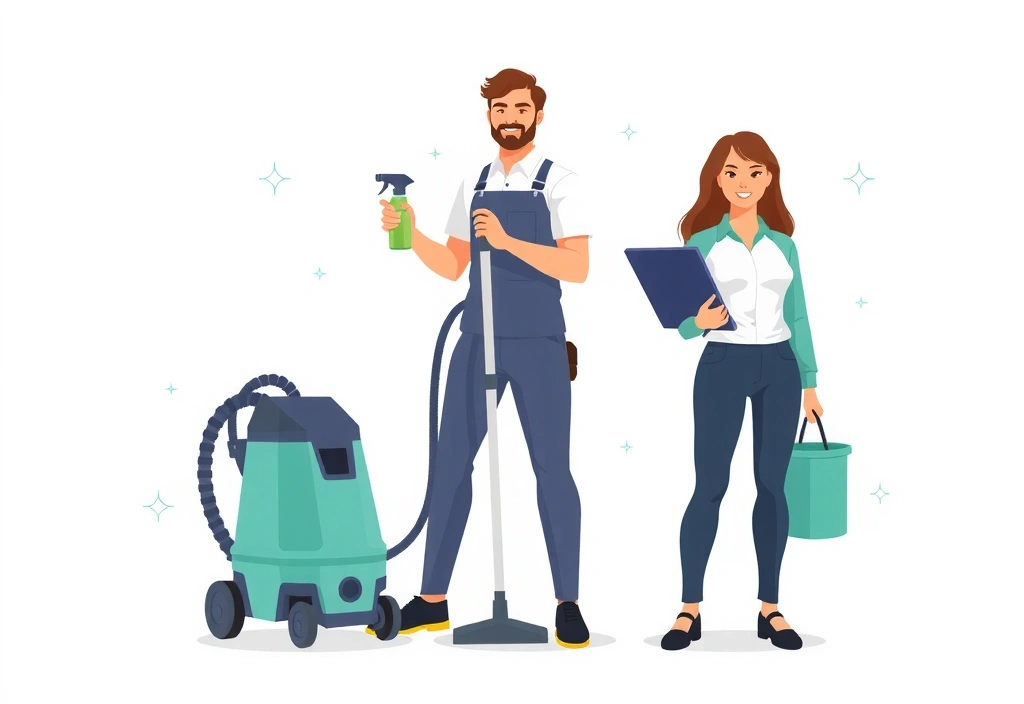 Professional cleaning execution